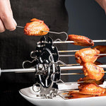 Rotating BBQ Grill Skewers