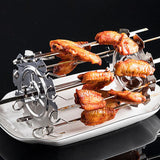 Rotating BBQ Grill Skewers