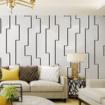 3D STRIPED NON-WOVEN WALLPAPER