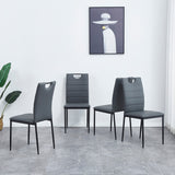 5pcs Dining Table & Chair Set 1 Fashion Dining Table + 4 Leather Chairs