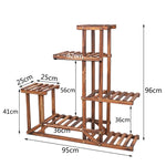 6 Tier Indoor Wood Plant Stand