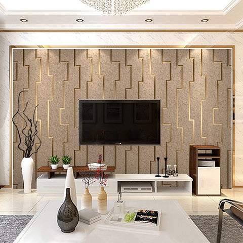 3D STRIPED NON-WOVEN WALLPAPER