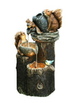 Animal Garden Water Fountain Statue With LED Lights