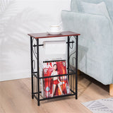 End Table with Storage Basket