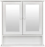 Double Door Mirrored Bathroom Wall Mounted Medicine Cabinet