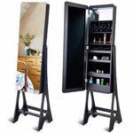 Giantex LED Jewelry Standing Armoire w/ Full Size Mirror