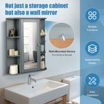 Bathroom Wall Mount Cabinet Single Door Cabinet W/ Mirror