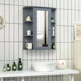 Bathroom Wall Mount Cabinet Single Door Cabinet W/ Mirror