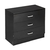 Wood 3-Drawer Dresser Night Stand for Bedroom and Living Room