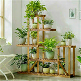 6 Tier Indoor Wood Plant Stand