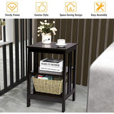 Set of 2, 3-Tier Bedroom Nightstand, Sofa Side Table