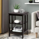 Set of 2, 3-Tier Bedroom Nightstand, Sofa Side Table