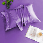 Fitted Satin Solid Printed Sheet Set