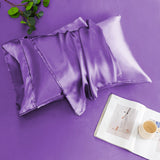 Fitted Satin Solid Printed Sheet Set