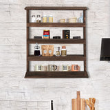 Wooden Spice Rack Wall Mount