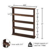 Wooden Spice Rack Wall Mount