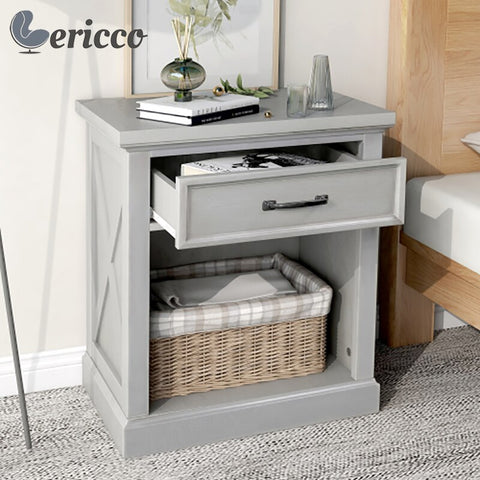 GERICCO Wooden Retro Bedside Table